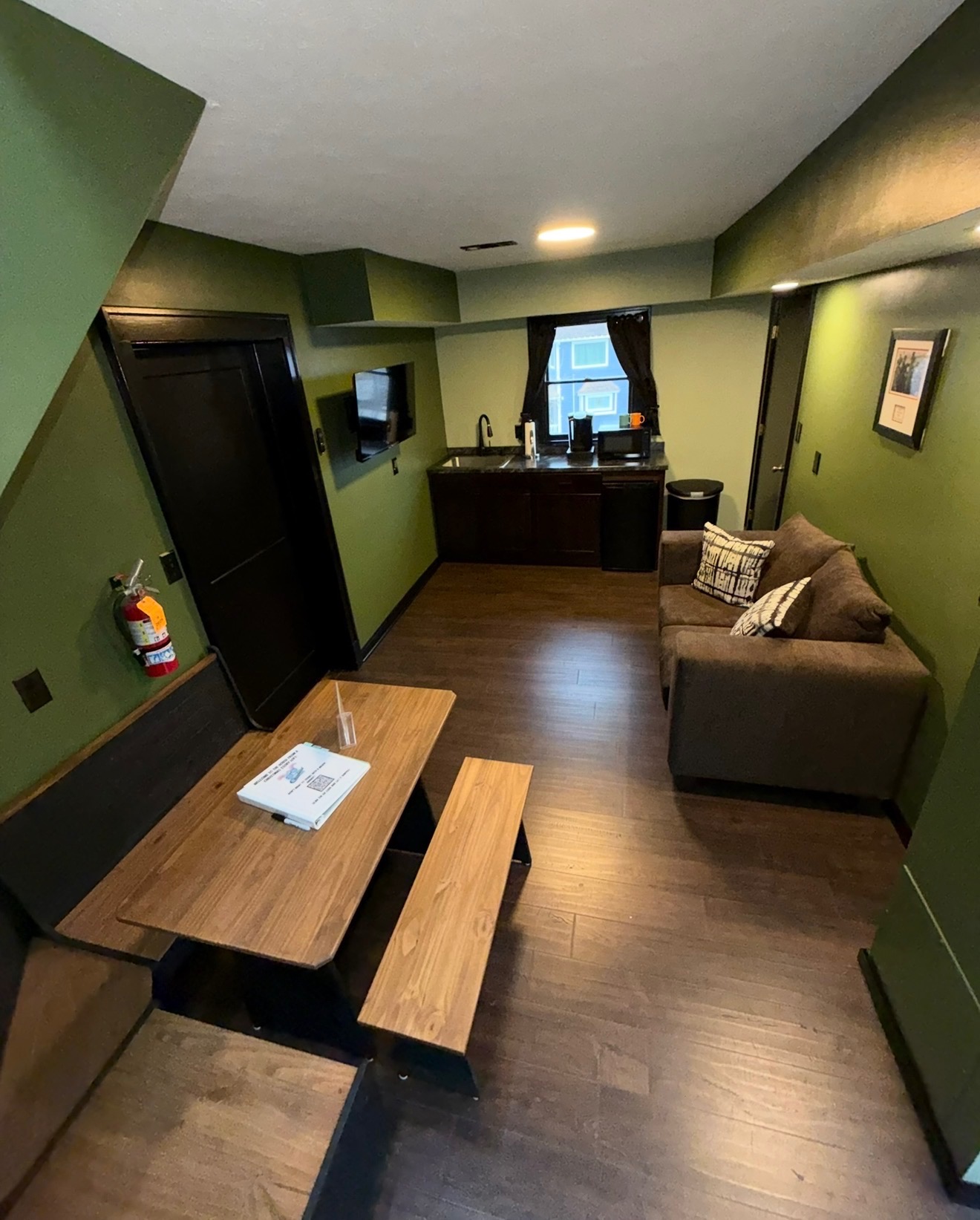 Kitchen after the Christmas Story House rentable loft remodel